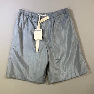 Jil Sander Drawstring Shorts pewter blue 52 IT / XL US $1190